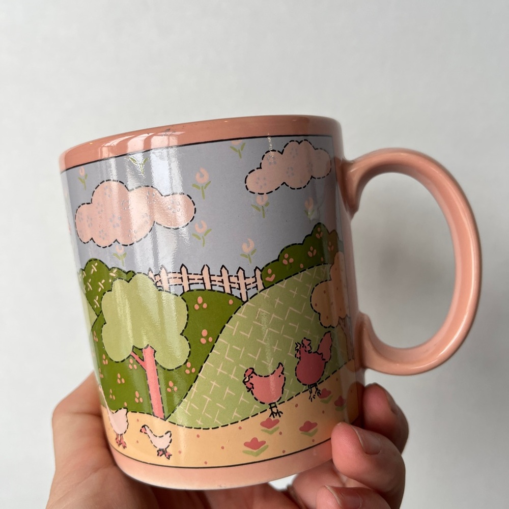 3/$30 🌟 Vintage Cottagecore Pastel Landscape Mug - Picture 5 of 7